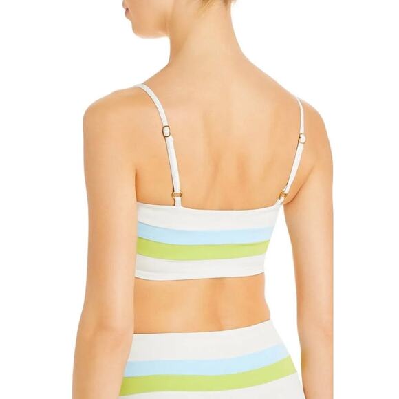L Space Rebel Stripe Bikini Top S NWT - Picture 4 of 4